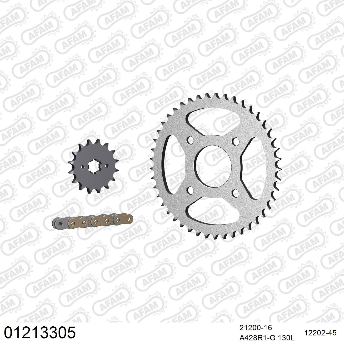 Kit chaîne AFAM Yamaha TZR 125 (1988-1990)