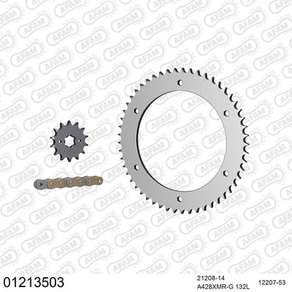 Kit chaîne AFAM Yamaha WR 125 R (2009-2014)