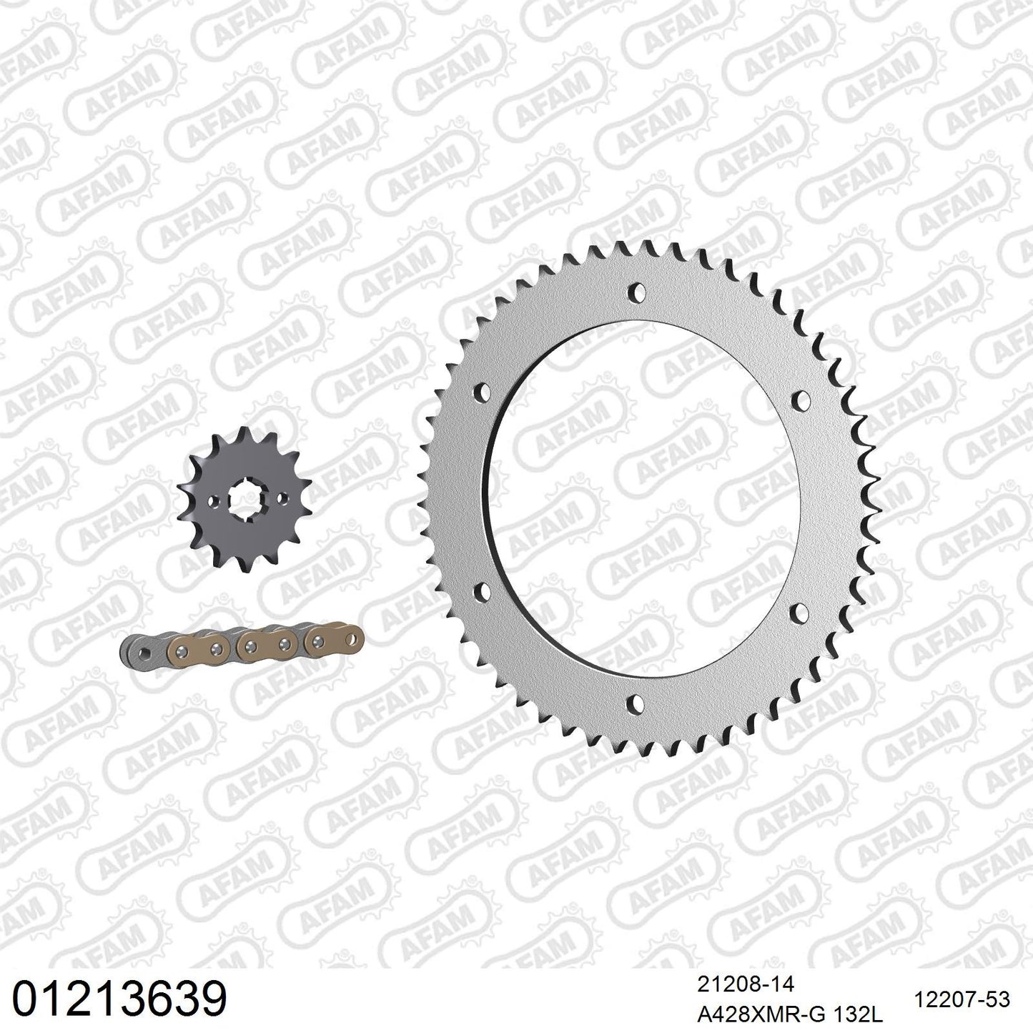 Kit chaîne AFAM Yamaha WR 125 X (2009-2014)