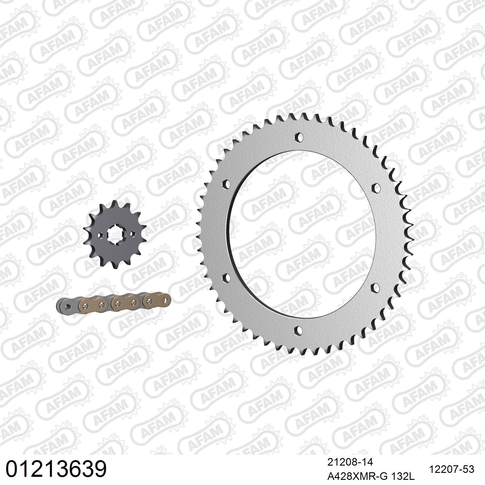 Kit chaîne AFAM Yamaha WR 125 X (2009-2014)