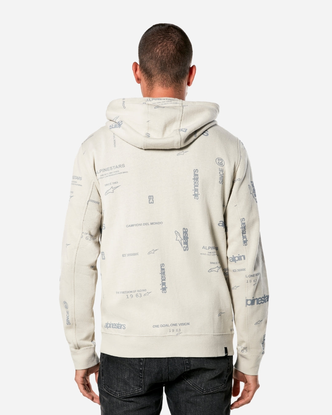 Sweat à capuche zippé Alpinestars Plenitude - Blanc