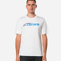 Maglietta Alpinestars Blaze 2.0 CSF - Bianco/Blu navy/Blu