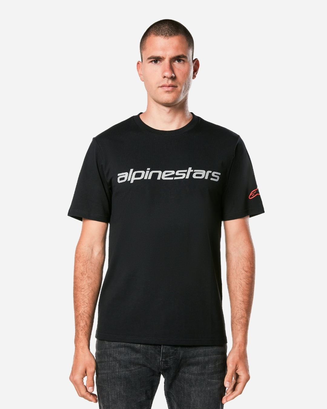 Alpinestars Linear Wordmark 2.0 Csf T-shirt - Black/Grey/Red