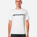Maglietta Alpinestars Linear Wordmark 2.0 Csf - Bianco/Rosso/Nero