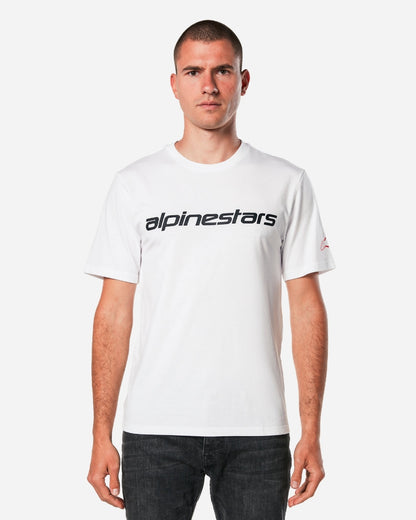 Alpinestars Linear Wordmark 2.0 Csf T-shirt - White/Red/Black