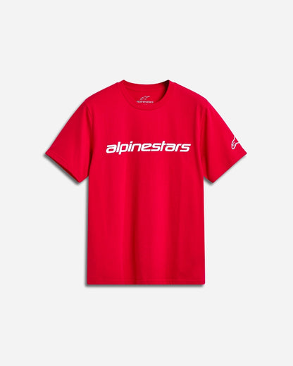 Alpinestars Linear Wordmark 2.0 T-Shirt – Rot/Weiß
