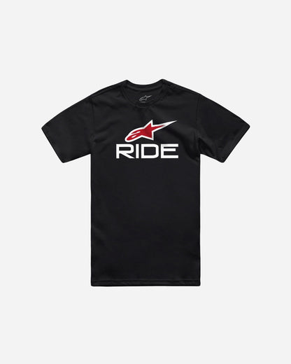 Maglietta Alpinestars Ride 4.0 CSF - Nero/Bianco/Rosso