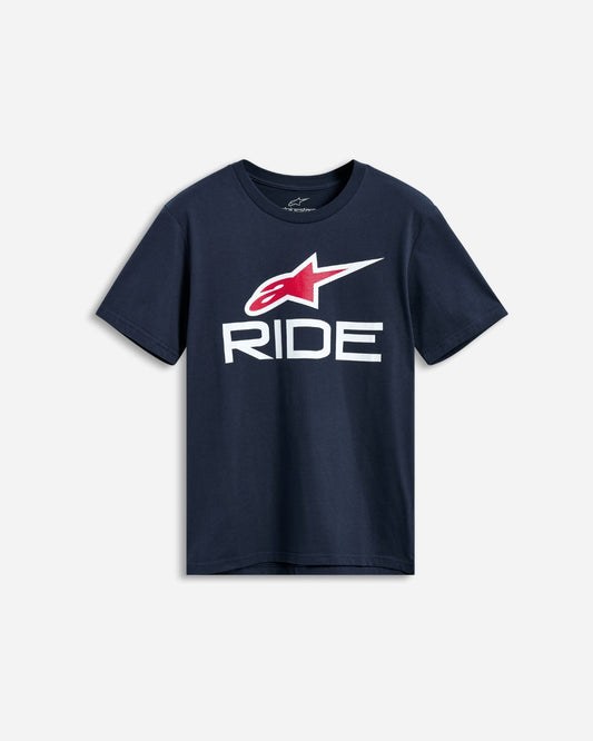 Alpinestars Ride 4.0 T-Shirt - Navy/White/Red