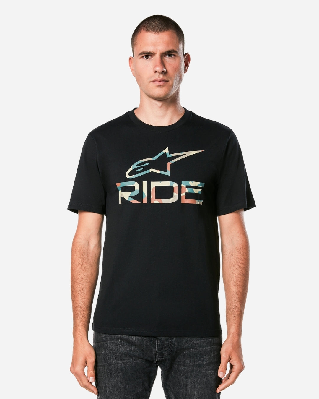 Maglietta Alpinestars Ride 4.0 Camo Csf - Nera