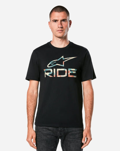 Maglietta Alpinestars Ride 4.0 Camo Csf - Nera