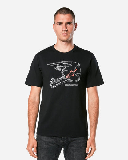 Alpinestars MX Helm CSF T-Shirt - Schwarz