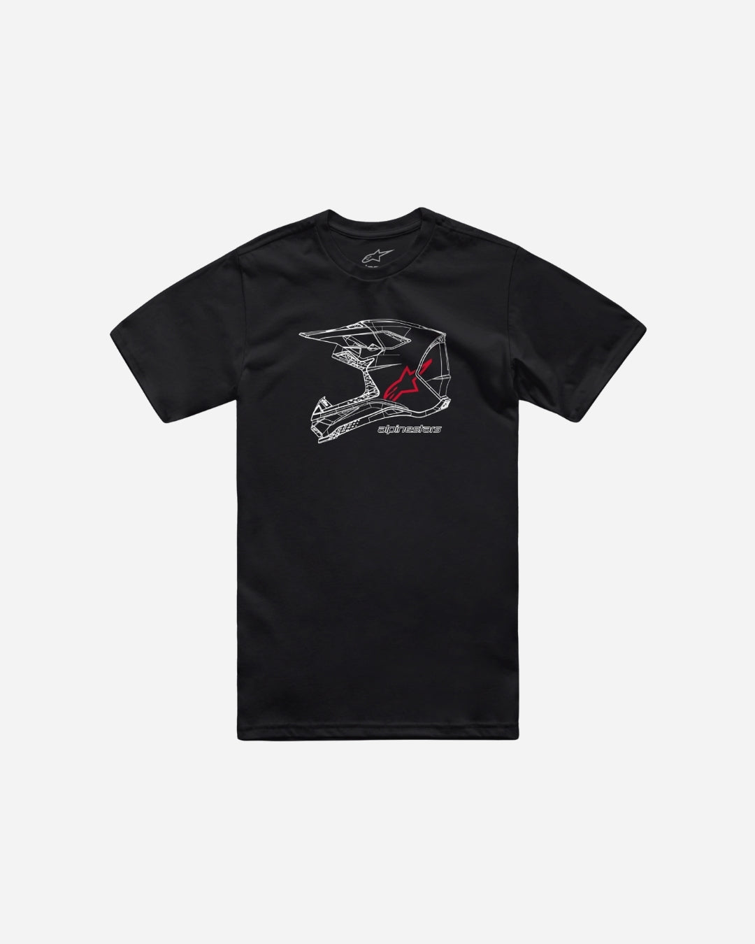 Alpinestars MX Helm CSF T-Shirt - Schwarz