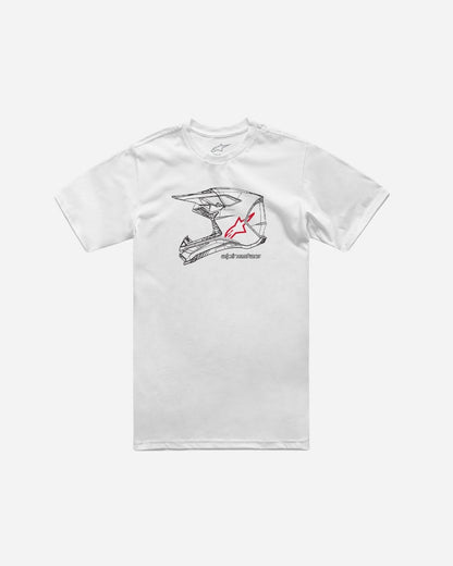 Alpinestars MX Helm-T-Shirt – Weiß