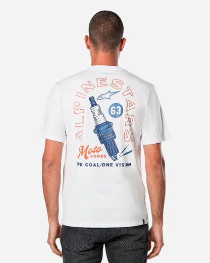 T-Shirt Alpinestars Sparky - Blanc