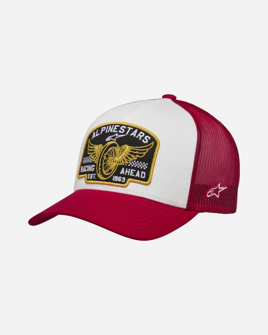 Casquette Trucker Alpinestars Heritage Patch - Blanc/Rouge