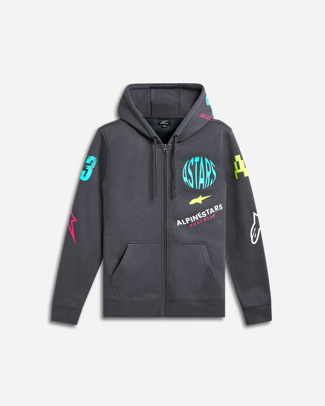 Sweat à capuche zippé Alpinestars Variegate - Gris