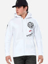 Sweat à capuche zippé Alpinestars Variegate - Blanc