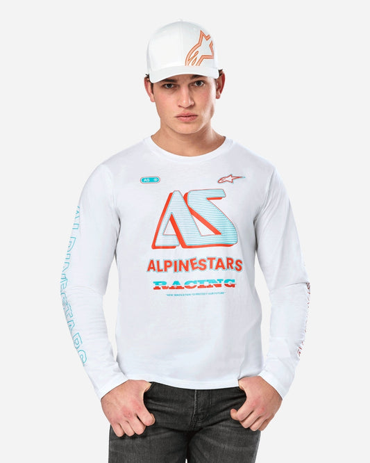 T-Shirt manches Longues Alpinestars Ayes - Blanc