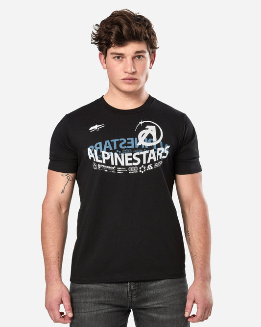 T-Shirt manches courtes Alpinestars Semicircle - Noir