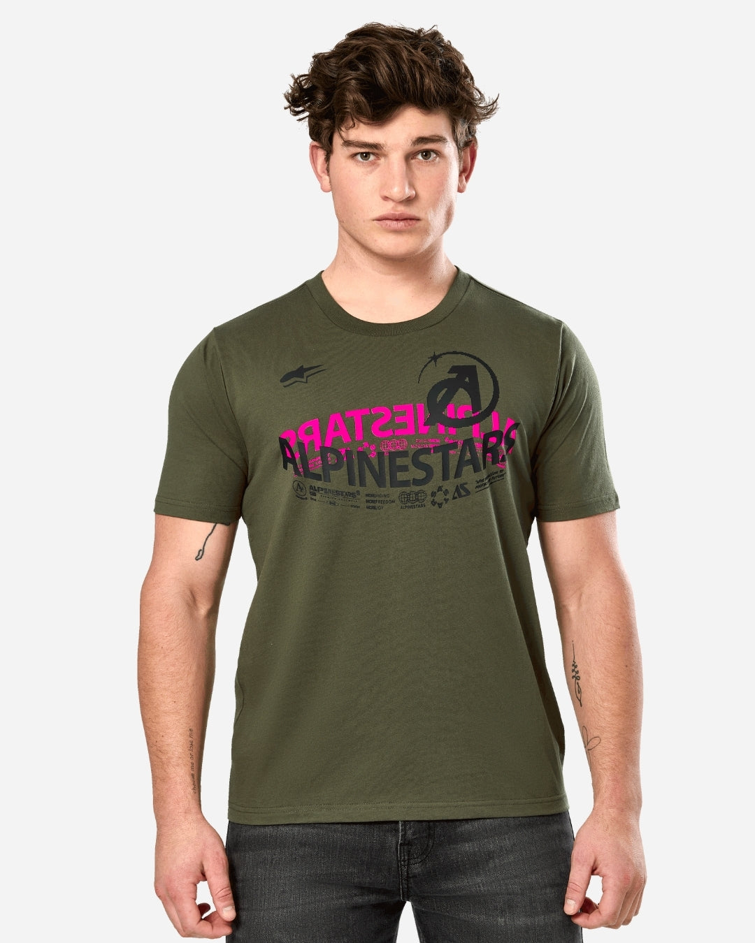 Alpinestars Semicircle Kurzarm-T-Shirt – Grün