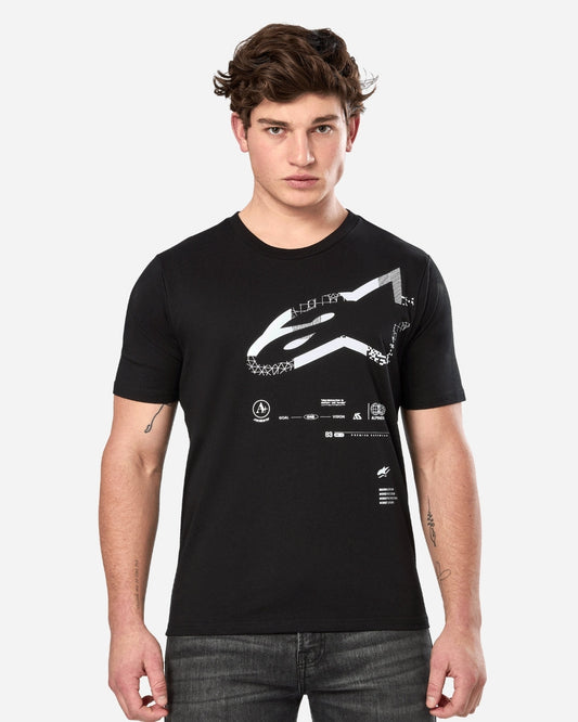 T-Shirt manches courtes Alpinestars Geografica - Noir