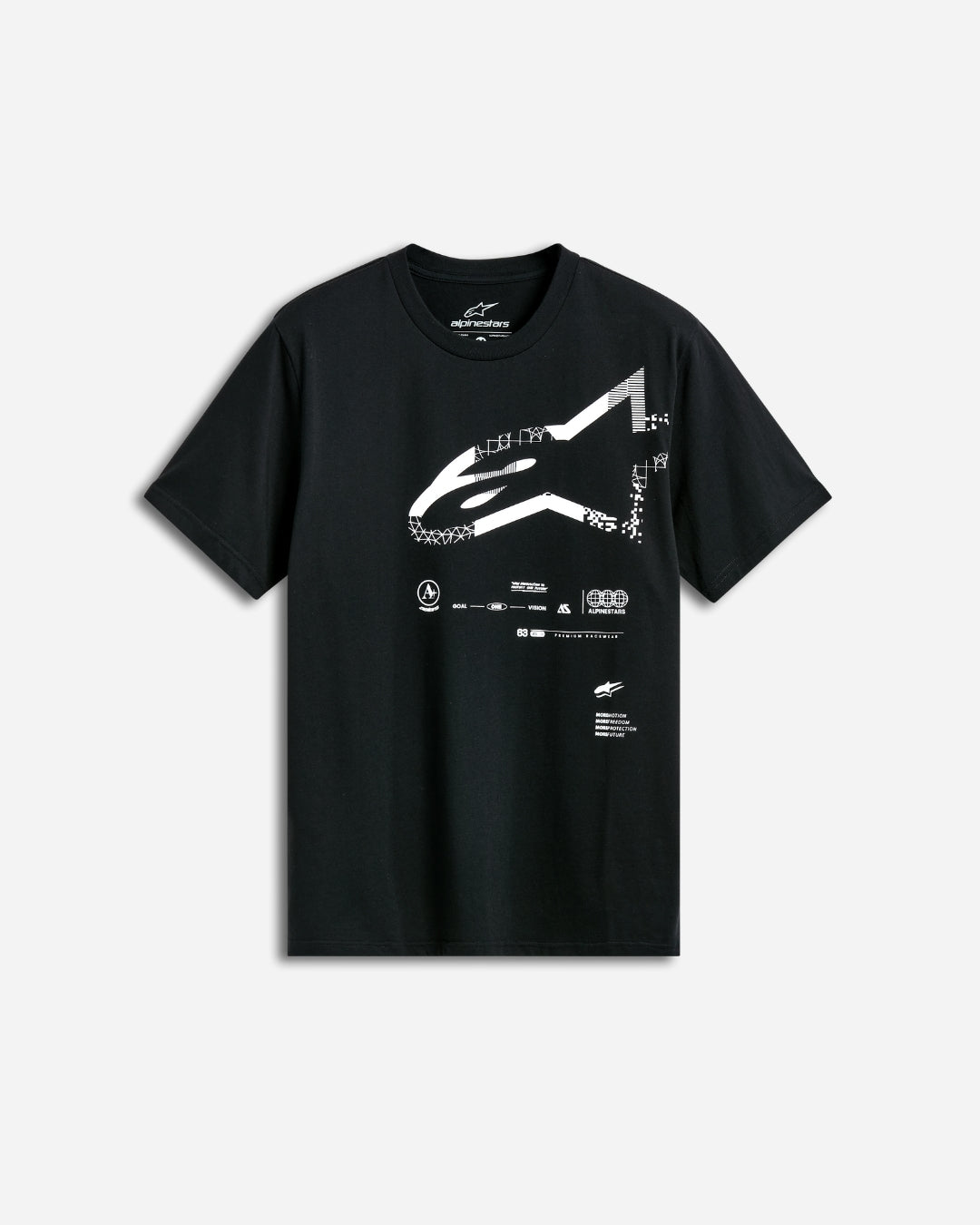 Alpinestars Geografica Kurzarm-T-Shirt – Schwarz