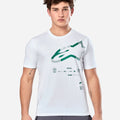 Maglietta a maniche corte Alpinestars Geografica - Bianca