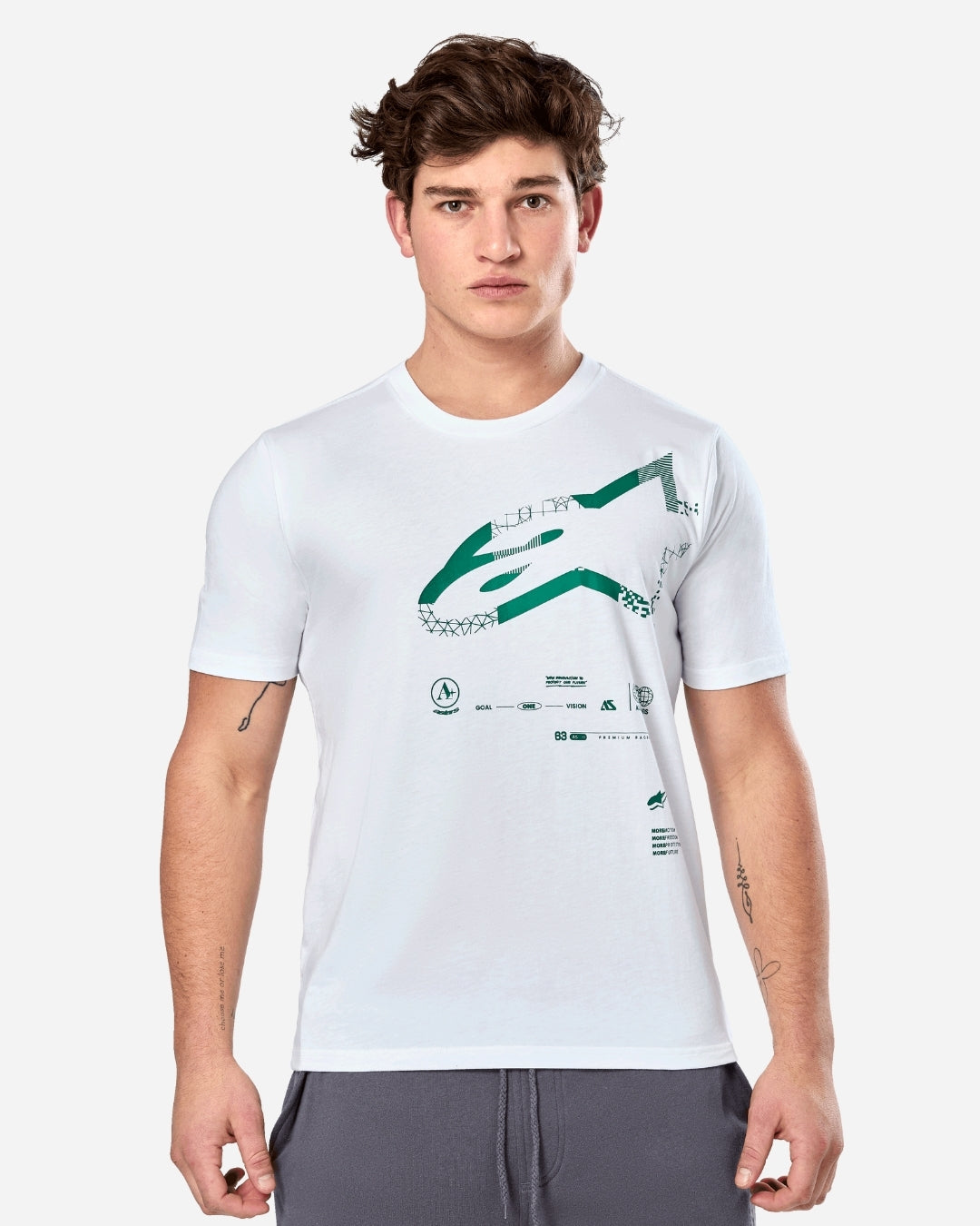 Alpinestars Geografica Kurzarm-T-Shirt – Weiß