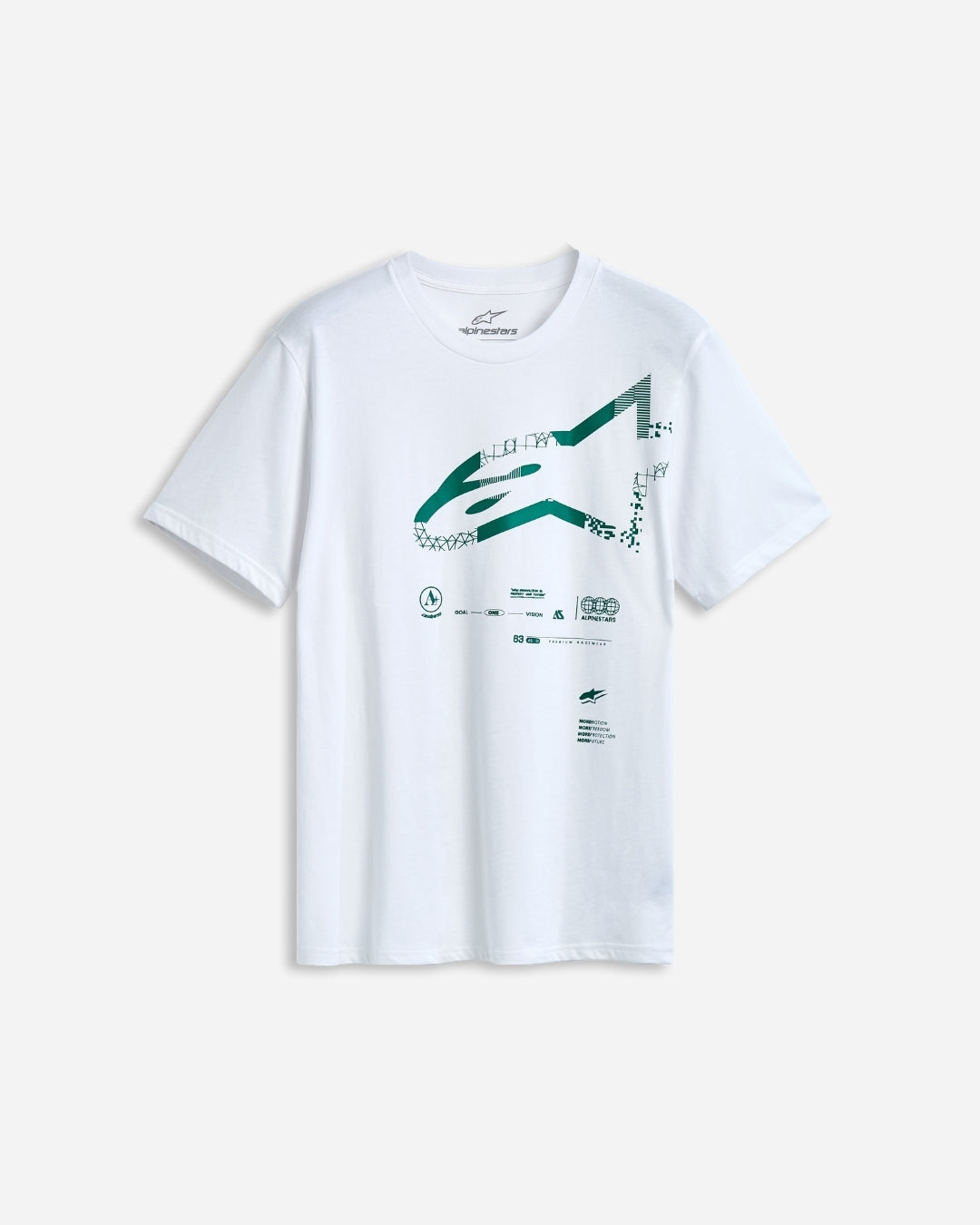 Alpinestars Geografica Kurzarm-T-Shirt – Weiß