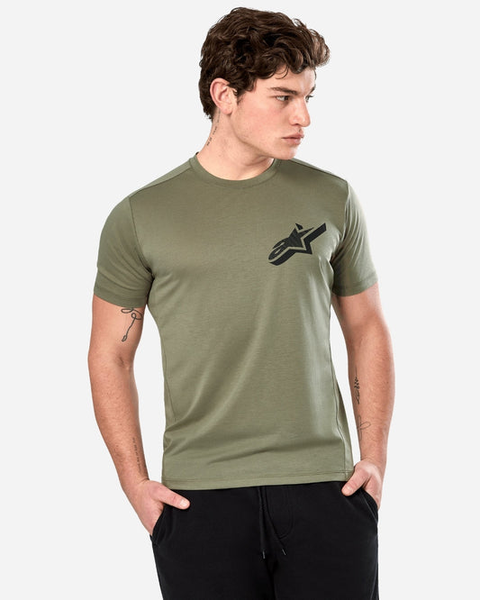 T-Shirt manches courtes Alpinestars Attrition Performance - Vert