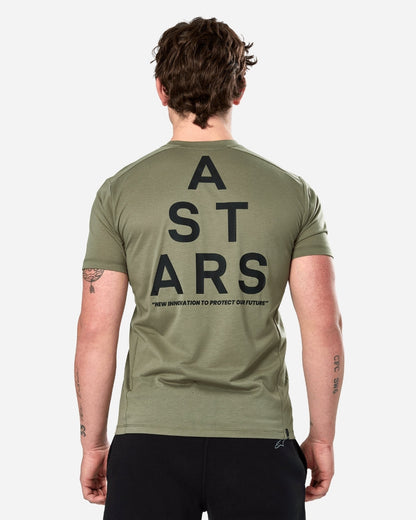 T-Shirt manches courtes Alpinestars Attrition Performance - Vert