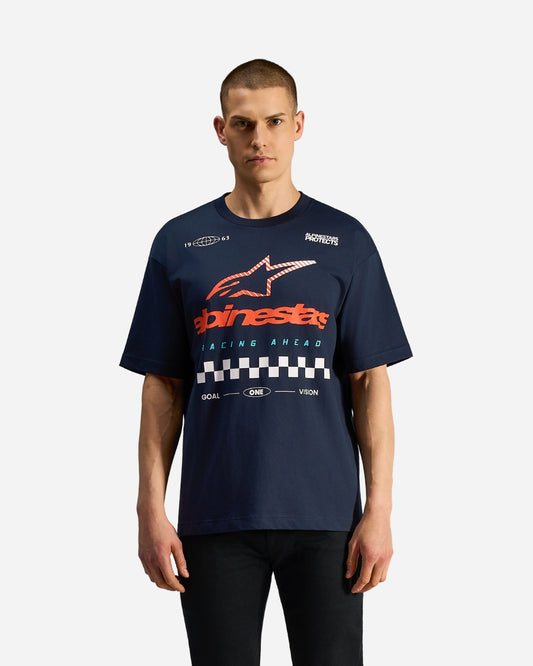 T-Shirt manches courtes oversize Alpinestars Aplomb CSF - Bleu marine