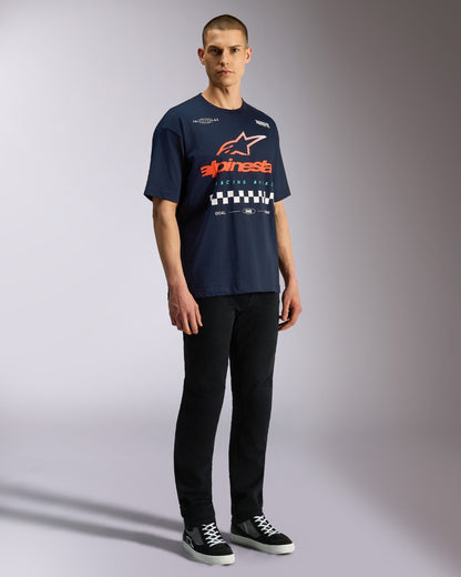 Maglietta a maniche corte Alpinestars Aplomb Oversize - Blu navy
