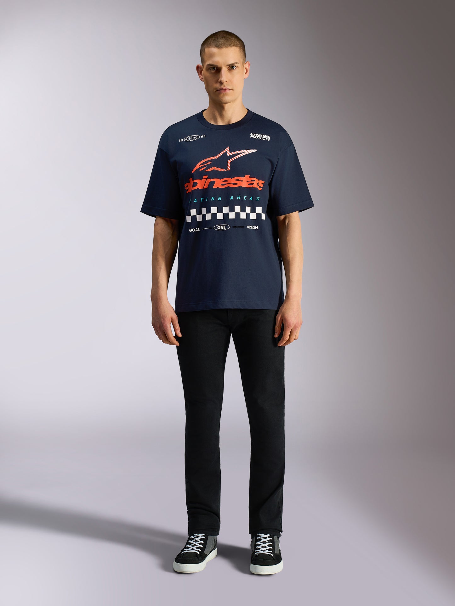 Maglietta a maniche corte Alpinestars Aplomb Oversize - Blu navy
