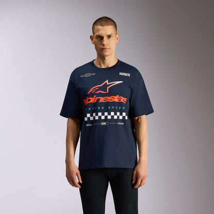 Maglietta a maniche corte Alpinestars Aplomb Oversize - Blu navy