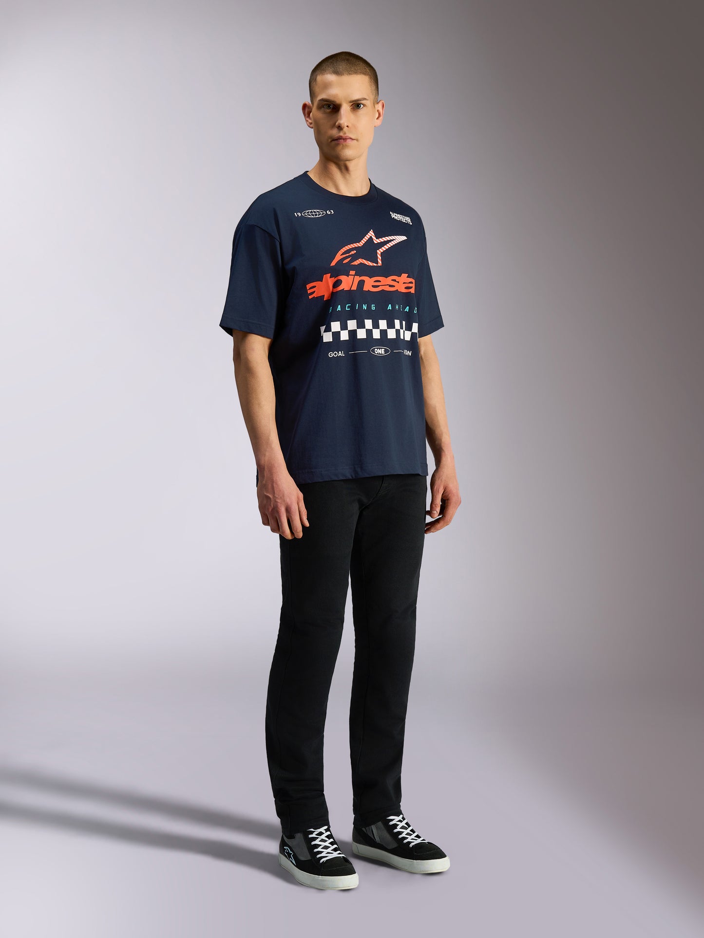 Maglietta a maniche corte Alpinestars Aplomb Oversize - Blu navy