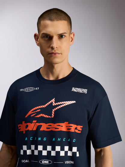 Maglietta a maniche corte Alpinestars Aplomb Oversize - Blu navy
