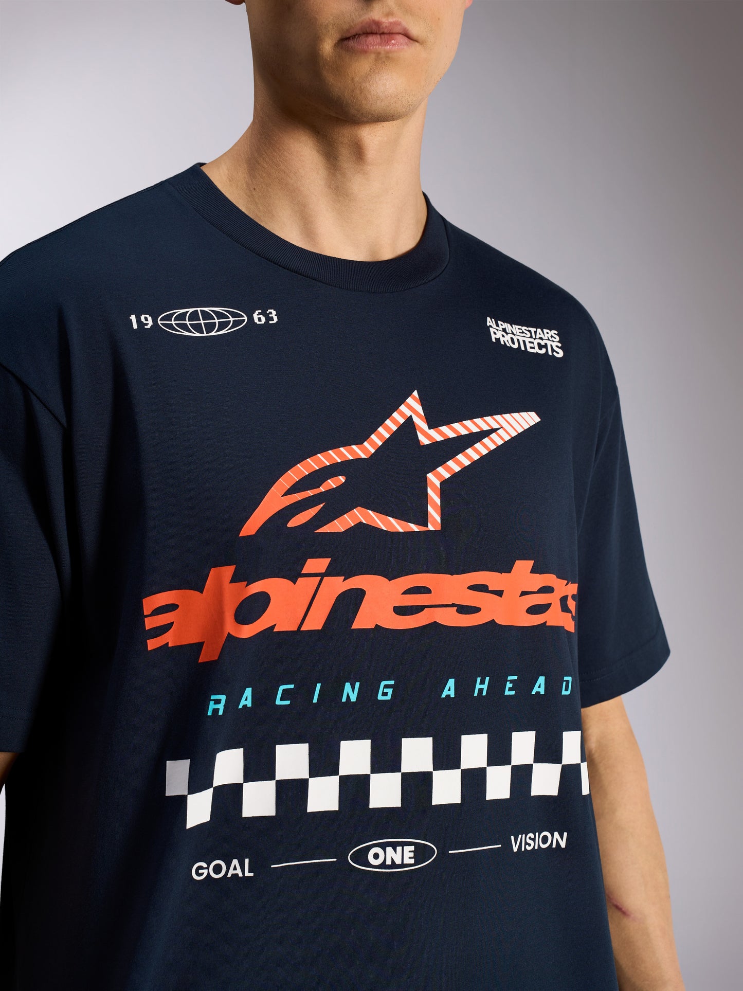 Maglietta a maniche corte Alpinestars Aplomb Oversize - Blu navy