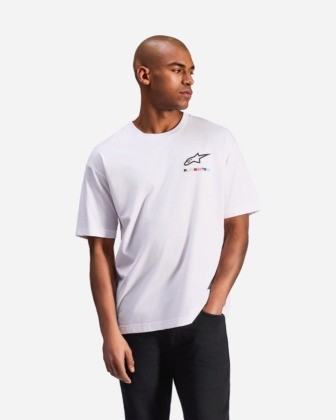 Maglietta a maniche corte Alpinestars Wild Oversize - Bianca