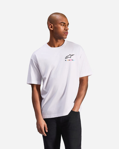 Maglietta a maniche corte Alpinestars Wild Oversize - Bianca