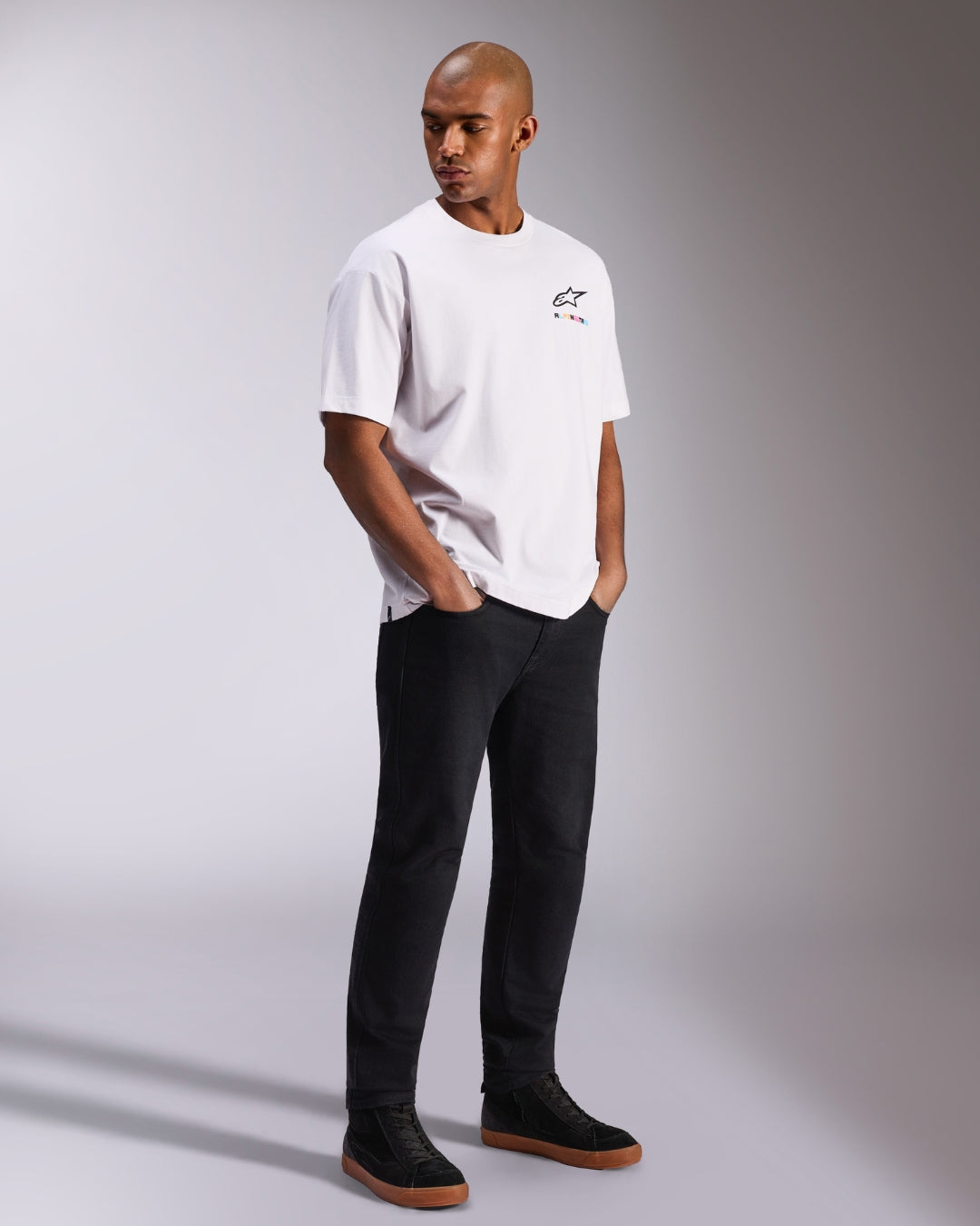 Maglietta a maniche corte Alpinestars Wild Oversize - Bianca