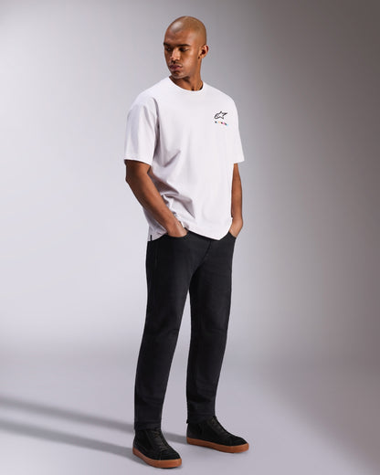Maglietta a maniche corte Alpinestars Wild Oversize - Bianca