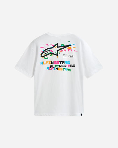 Maglietta a maniche corte Alpinestars Wild Oversize - Bianca