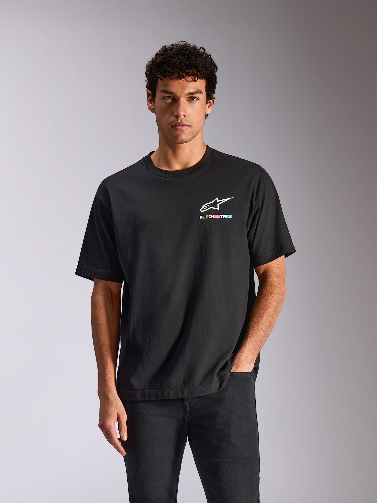 Maglietta a maniche corte Alpinestars Wild Oversize - Nera
