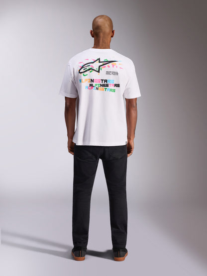 Maglietta a maniche corte Alpinestars Wild Oversize - Bianca