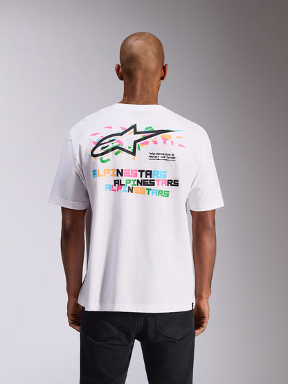 Maglietta a maniche corte Alpinestars Wild Oversize - Bianca