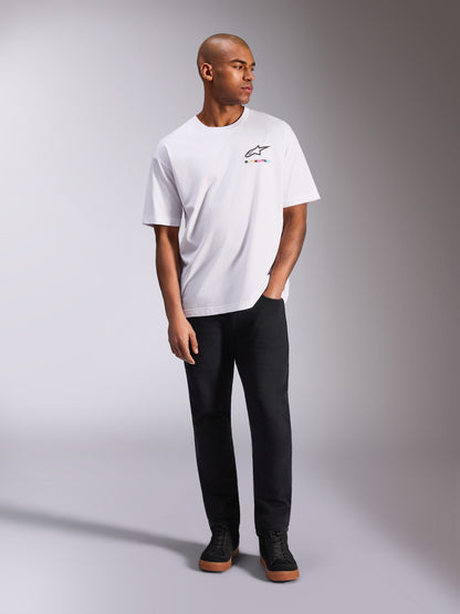 Maglietta a maniche corte Alpinestars Wild Oversize - Bianca