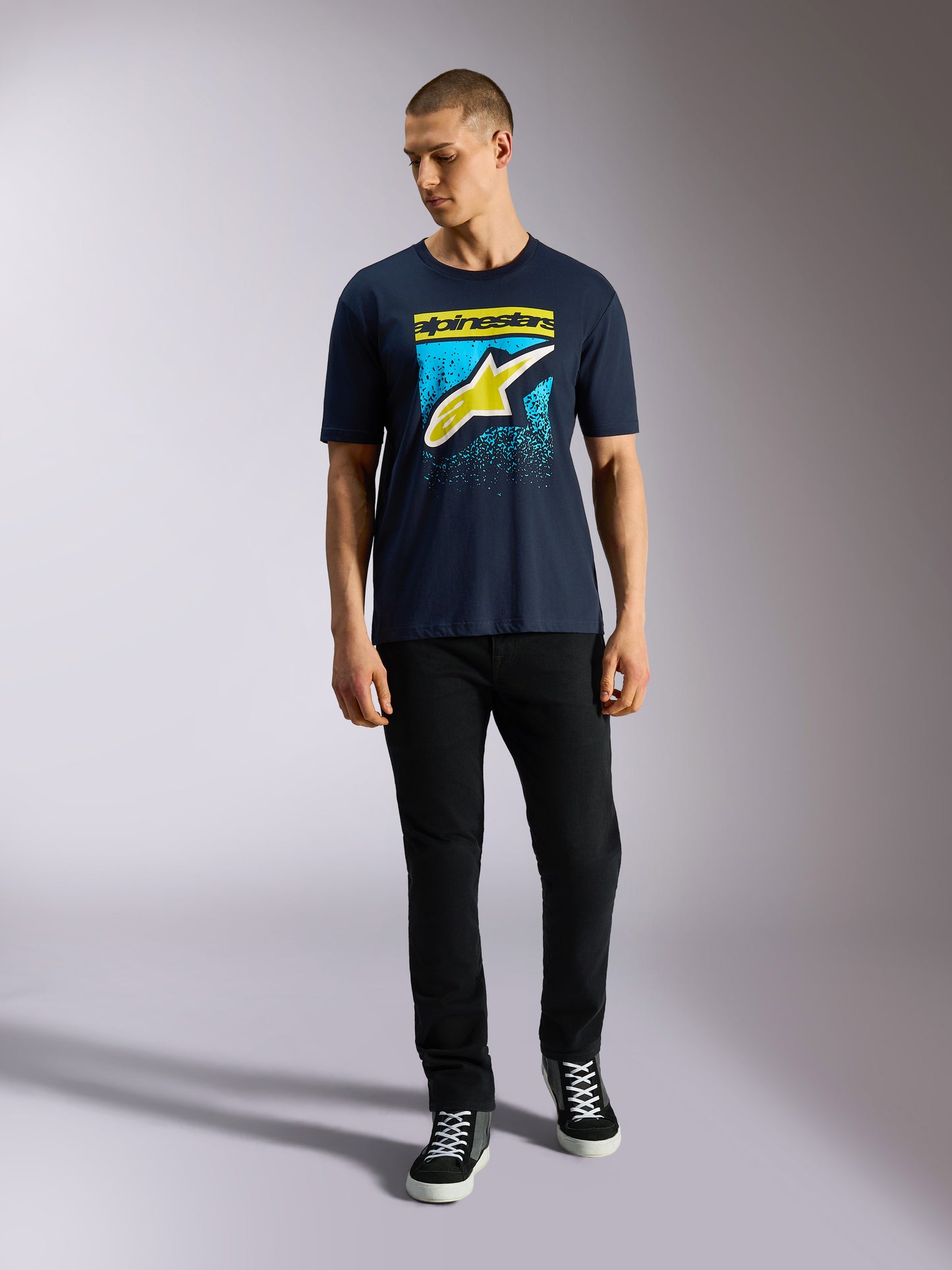 T-Shirt manches courtes Alpinestars Noka CSF - Bleu marine