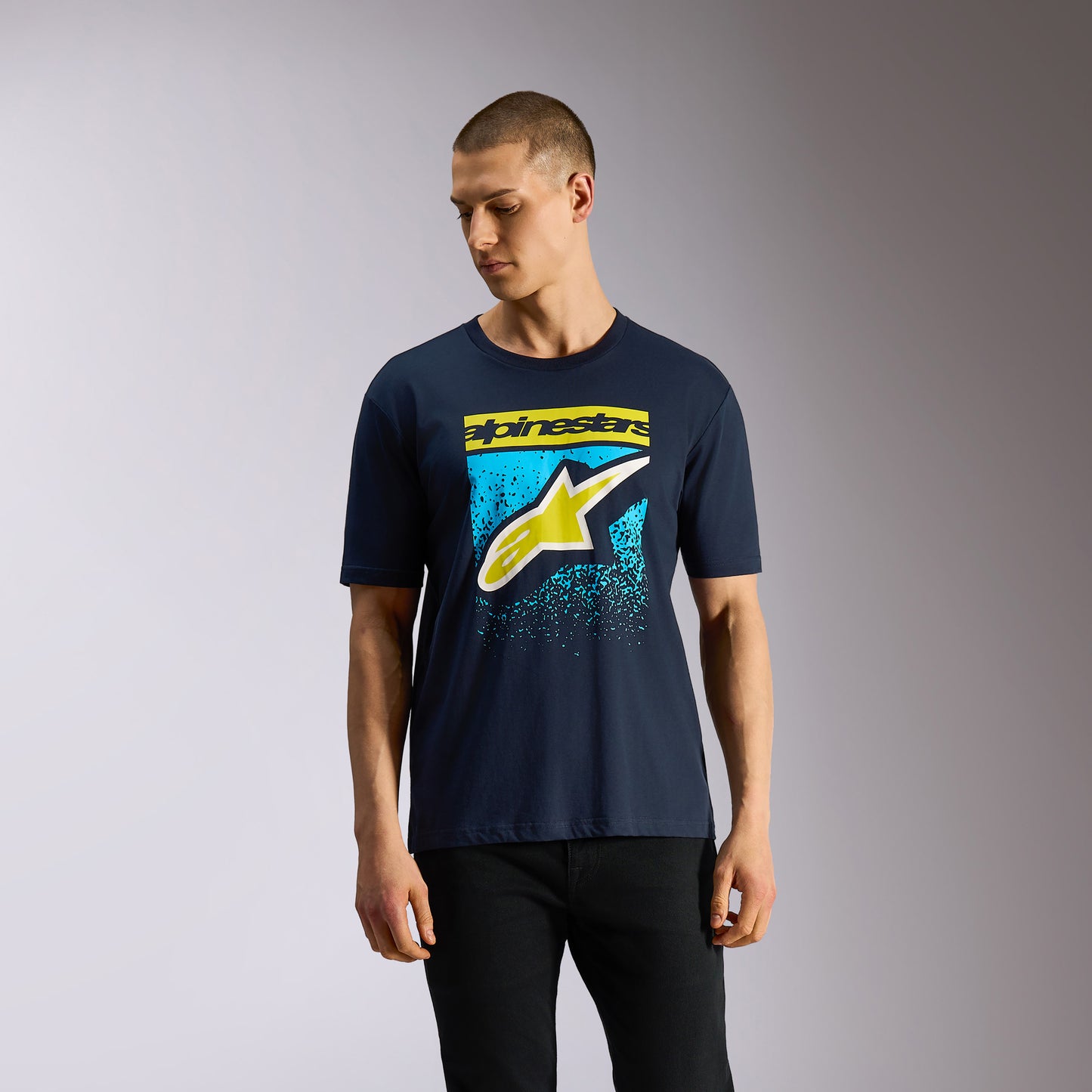 T-Shirt manches courtes Alpinestars Noka CSF - Bleu marine