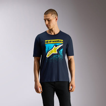 T-Shirt manches courtes Alpinestars Noka CSF - Bleu marine